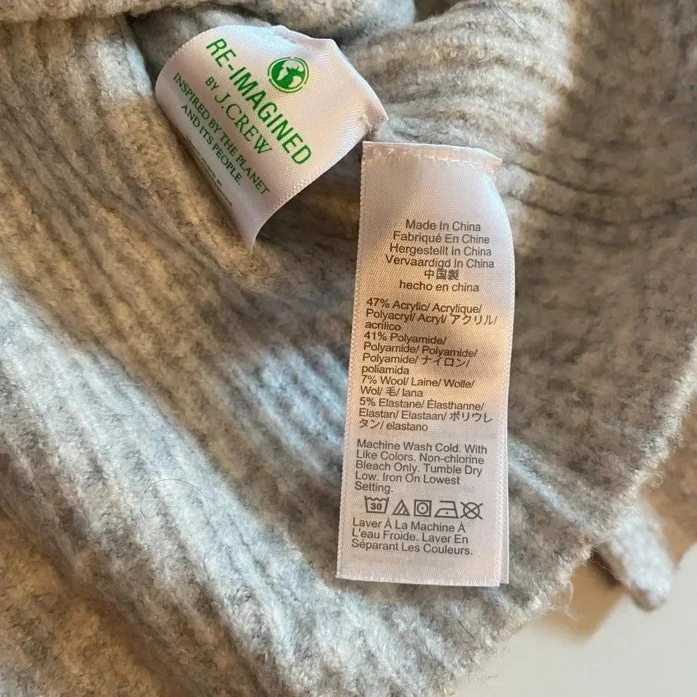 J. Crew Wool Blend Ribbed Sweater - Picture 6 of 12